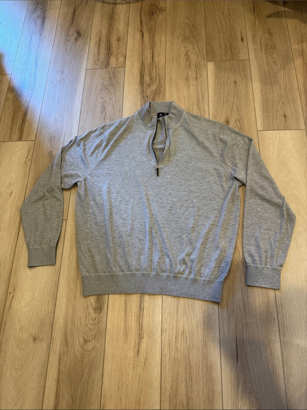 Fairway & Greene Gray Half-Zip Sweater A3